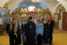 В рамках проекта «Дорогами православной Беларуси вместе» монастырь посетили учащиеся Залесской школы Кобринского района
